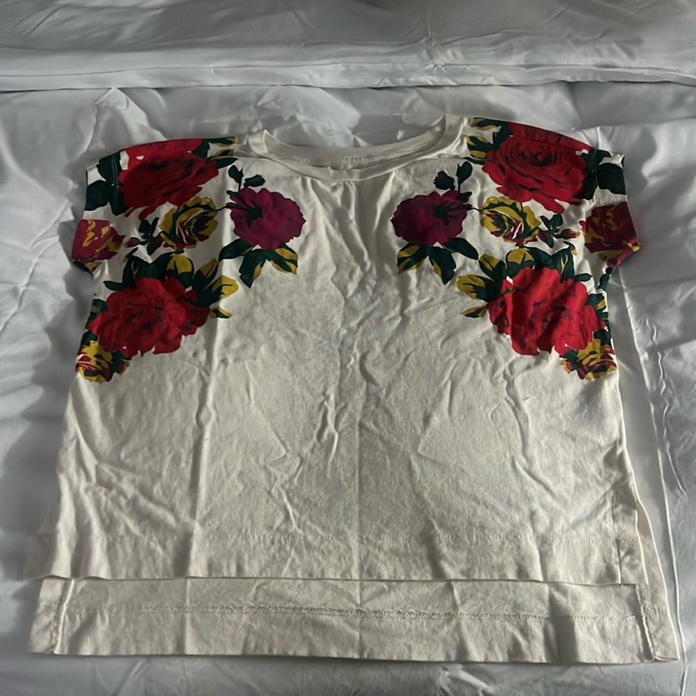 Anthropologie floral t-shirt